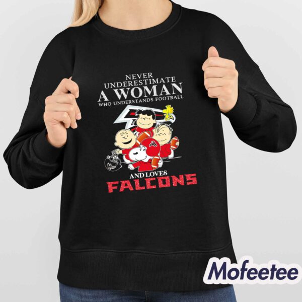 Never Underestimate A Woman Who Understands Football And Loves Atlanta Falcons Shirt