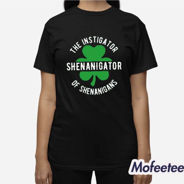 Shenanigator The Instigator of Shenanigans Print Hoodie