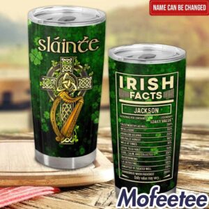 Slainte Irish Facts Jackson St Patrick's Day Tumbler