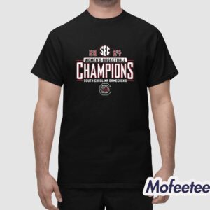 South Carolina Gamecocks 2024 Sec Women's Basketball Champions Shirt 1