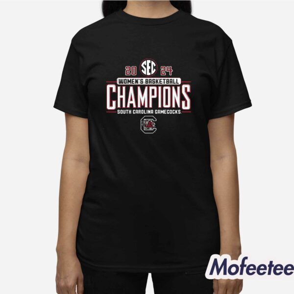 South Carolina Gamecocks 2024 Sec Women’s Basketball Champions Shirt
