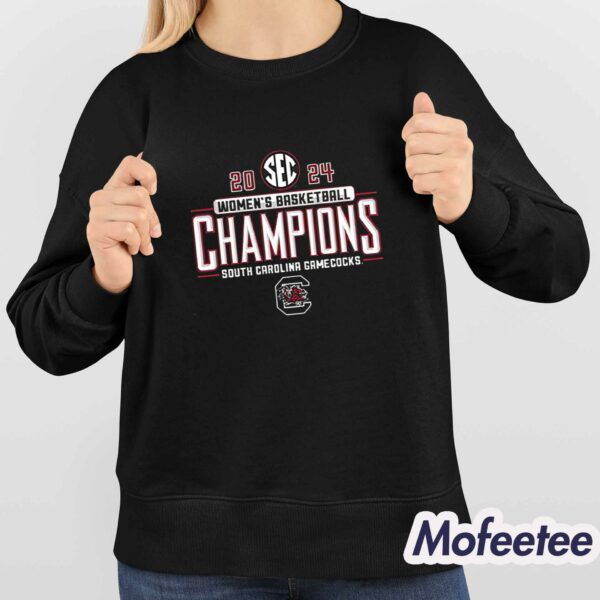 South Carolina Gamecocks 2024 Sec Women’s Basketball Champions Shirt