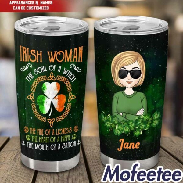 St Patrick’s Day Irish Woman The Soul Of A Witch Jane Tumbler