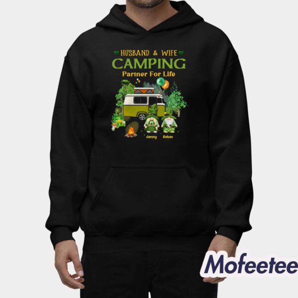 St Patrick’s Day Husband & Wife Camping Partner For Life Shirt