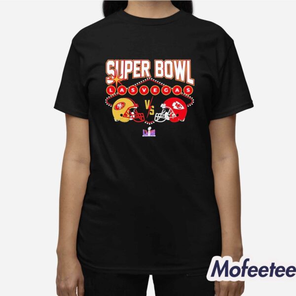 Super Bowl Las Vegas 2024 49ers Vs Chiefs LVIII Shirt