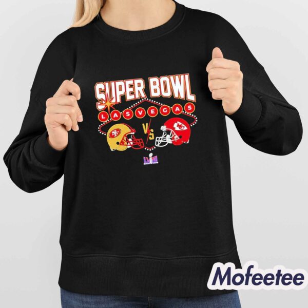 Super Bowl Las Vegas 2024 49ers Vs Chiefs LVIII Shirt