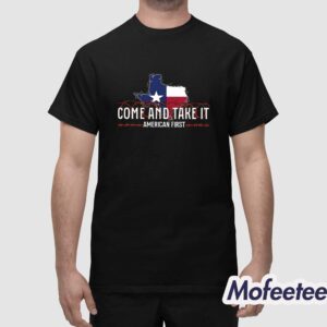Texas Come And Take It American First Border Razor Wire Shirt 1