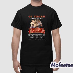 The Dukes Of Hazzard 45 Years Of The Memories Shirt 1