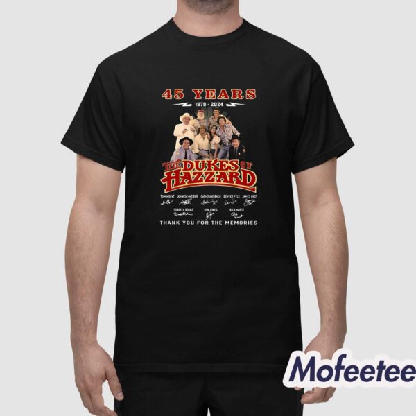 The Dukes Of Hazzard 45 Years Of The Memories Shirt