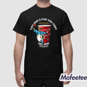This One's For You Toby 1961 2024 Thank You For The Memories Shirt 1