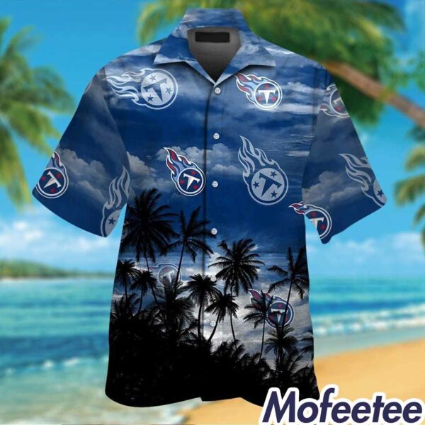 Titans Short Sleeve Button Up Tropical Hawaiian Shirt