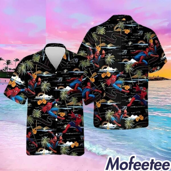Tropical Spider Man Hawaiian Shirt