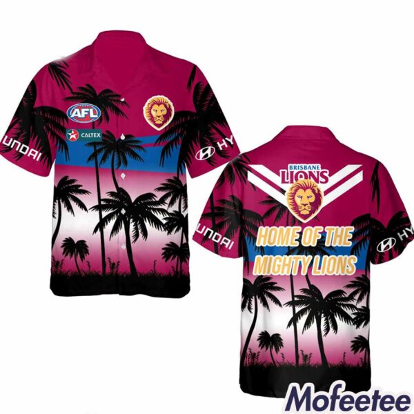 AFL Brisbane Lions Home Of The Mighty Lions Hawaiian Shirt