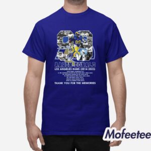 Aaron Donald Los Angeles Rams 2014 2023 Thank You For The Memories Shirt 1
