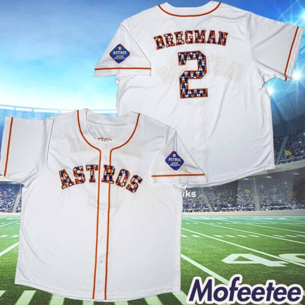 Astros Alex Bregman Autism Awareness Night Jersey 2024 Giveaway