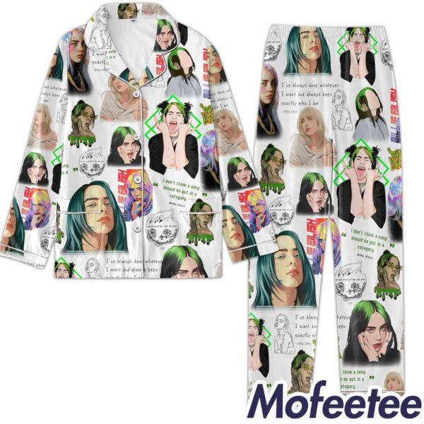 Billie Eilish I Don’t Think A Song Should Be Put In A Category Pajamas Set
