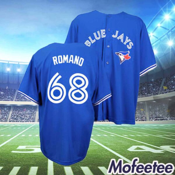 Blue Jays Jordan Romano Blue Replica Jersey 2024 Giveaway