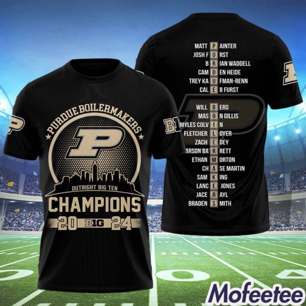 Boilermakers Outright Big Ten Champions 2024 Hoodie