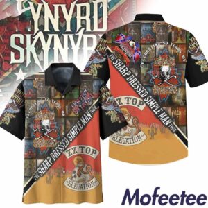 Celebrating 50 Years Of Lynyrd Skynyrd The Sharp Dressed Simple Man Tour Hawaiian Shirt 1