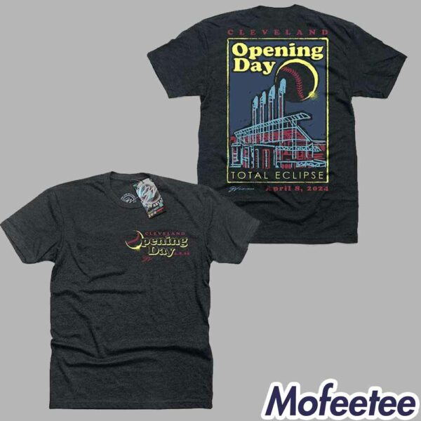 Cleveland Opening Day Total Eclipse April 8 2024 Shirt