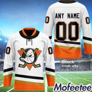Custom Anaheim Ducks Personalized Reverse Retro Hockey Jersey 1