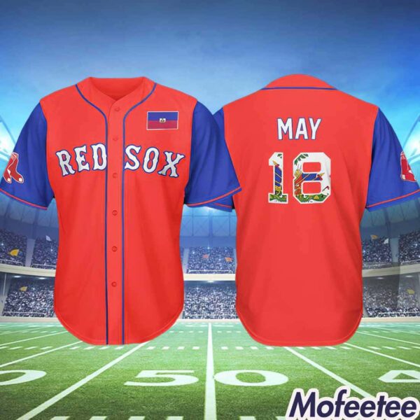 Haitian Celebration Red Sox 2024 Giveaways Jersey