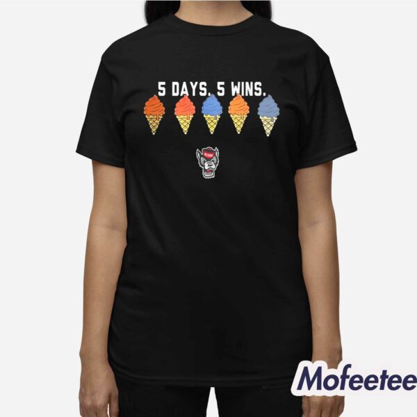 Kevin Keatts 5 Day 5 Win Shirt Hoodie