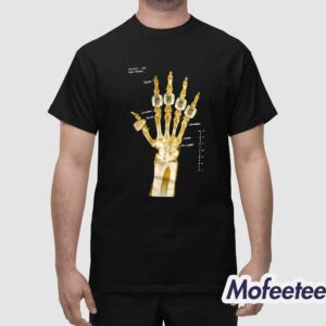 Kobe Bryant Skeleton Hand 5 Rings Shirt 1