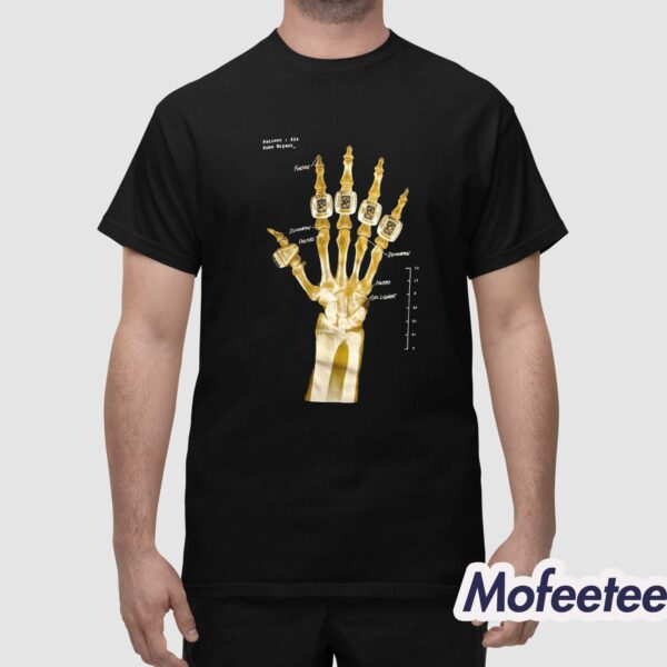 Kobe Bryant Skeleton Hand 5 Rings Shirt