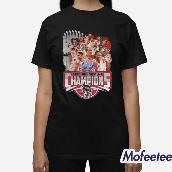 Men’s 2024 Acc Tournament Champions Nc State Wolfpack Shirt