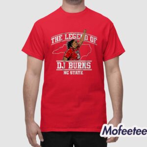 NC State Wolfpack Mens Basketball The Legend Of Dj Burns Shirt 1