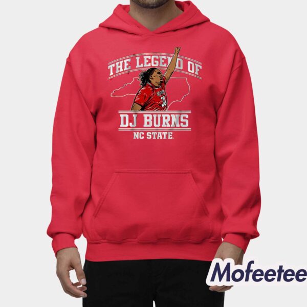 NC State Wolfpack Men’s Basketball The Legend Of Dj Burns Shirt