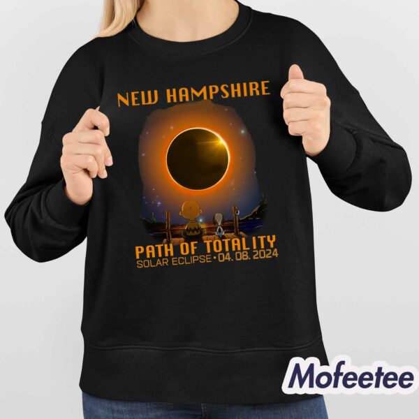 New Hampshire Path Of Totality Solar Eclipse April 8th 2024 Shirt