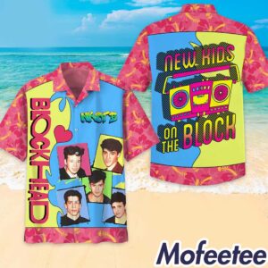 New Kids On The Block Button Up Hawaiian Shirt 1