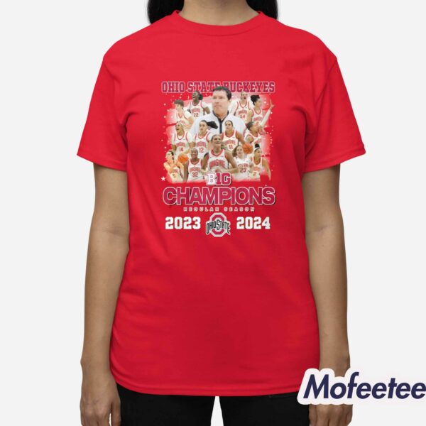 Ohio State Buckeyes B1G Champions Regular Season 2023-2024 Shirt