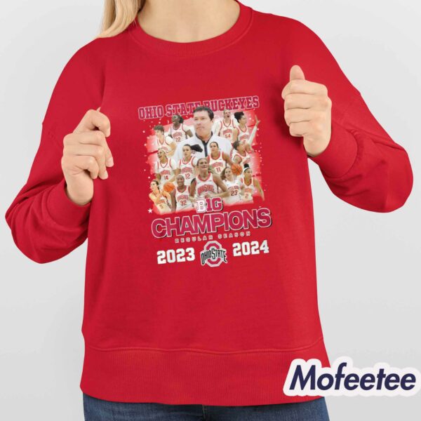 Ohio State Buckeyes B1G Champions Regular Season 2023-2024 Shirt
