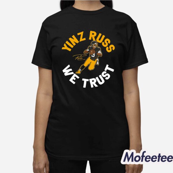 Panthers Russell Wilson Yinz Russ We Trust Shirt