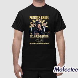 Patrick Bruel 65e Anniversaire 1959 2024 Merci Pour Les Souvenirs Shirt 1