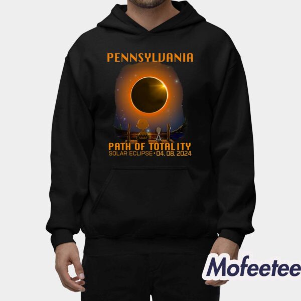 Pennsylvania Path Of Totality Solar Eclipse April 8th 2024 Shirt