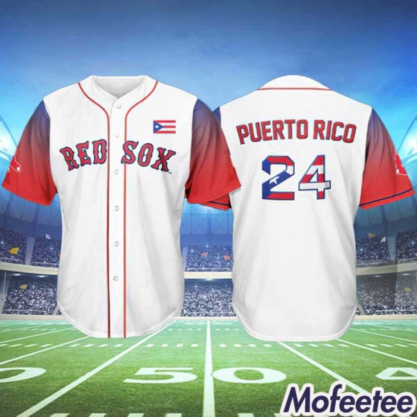 Puerto Rican Celebration Red Sox Jersey 2024 Giveaway