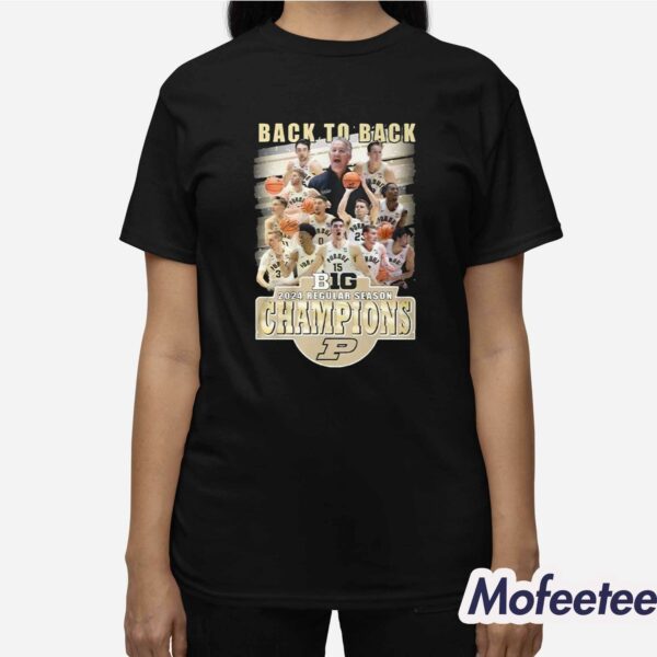 Purdue Big 10 2024 Regular Season Champions Shirt