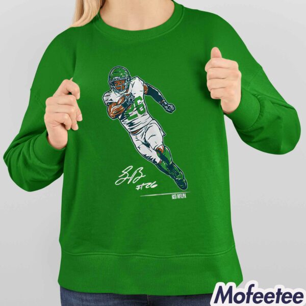 Saquon Barkley Superstar Pose Philly Eagles Shirt