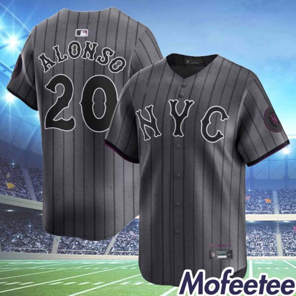 Custom Alonso 20 NYC Mets City Connect 2024 Jersey