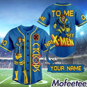 Custom Cyclops To Me My X Men Baseball Jersey 1