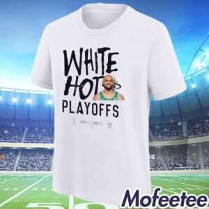 Derrick White White Hot Playoffs 2024 Shirt 1