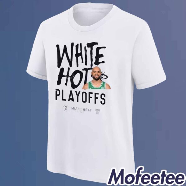 Derrick White White Hot Playoffs 2024 Shirt