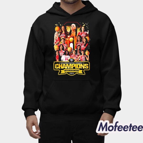 Gamecocks Team 2024 Women’s Basketball Tournament Champions Shirt