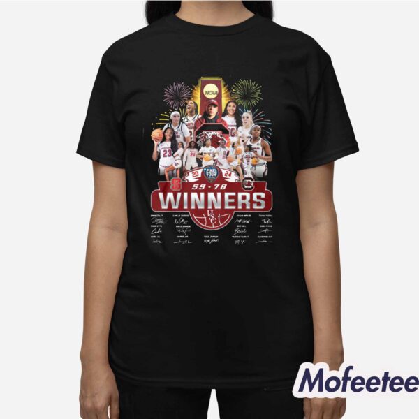 Gamecocks Women’s Basketball 2024 Final Four Winner Shirt