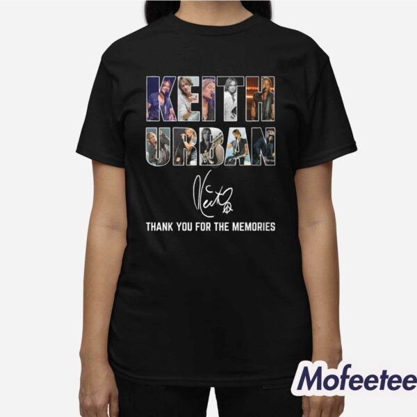 Keith Urban Thank You For The Memories Shirt