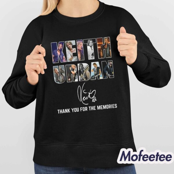 Keith Urban Thank You For The Memories Shirt